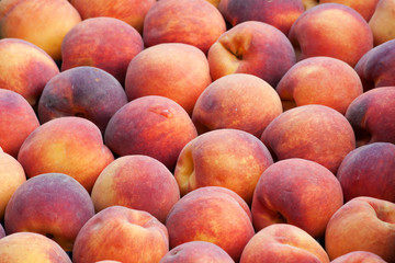 fresh ripe peaches