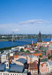 Aerial view of Riga, Latvia
