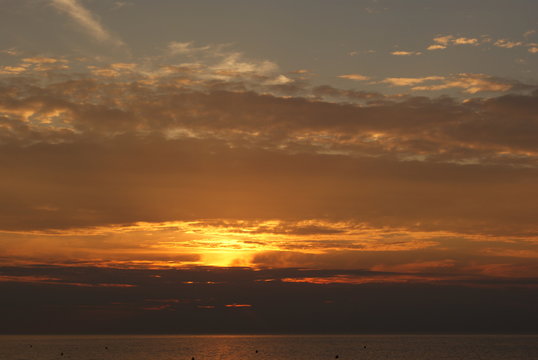 Sunset at the sea © Seba