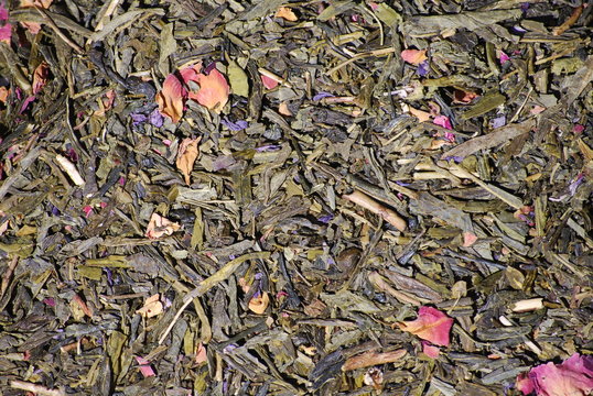 Th&eacute; vert aux fleurs de cerisier