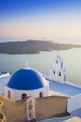 Fototapeta premium Santorini At Sunset