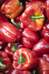 poivrons rouges en vrac