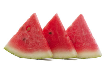 Fresh slices of watermelon