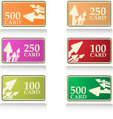 the color vector gift and bonus cards set
