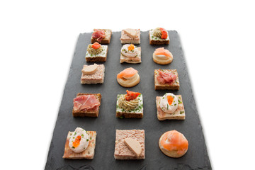 Plateau de toasts