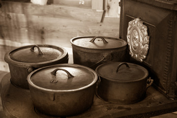 Metal pots