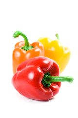 three bell peppers