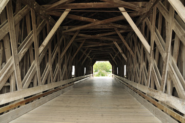 Inside of Covered Bridge
