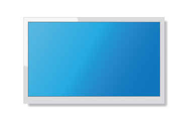 White wall lcd television