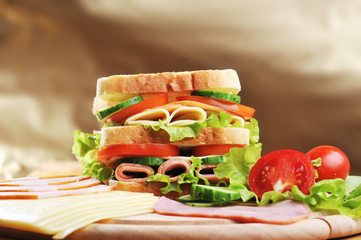fresh and tasty sandwich