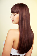 Portrait of lovely woman