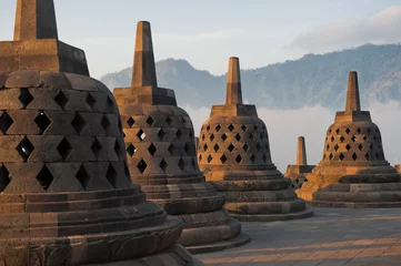 Printed kitchen splashbacks Indonesia Borobudur temple, Java, Indonesia