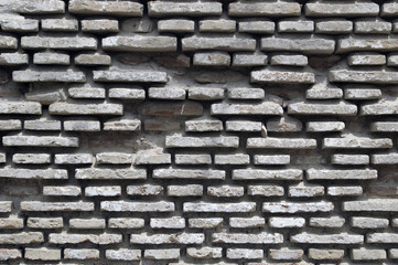 Texture of a gray brick wall