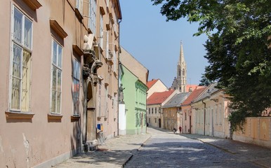 rue étroite de Bratislava