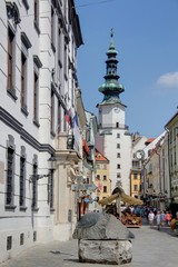 Naklejka na ściany i meble Główna ulica w Bratysławie