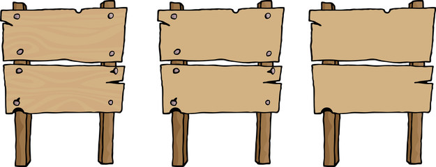 Blank Wooden Sign