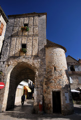 Fototapeta na wymiar Porte dans Rocamadour