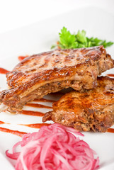 Roasted pork meat