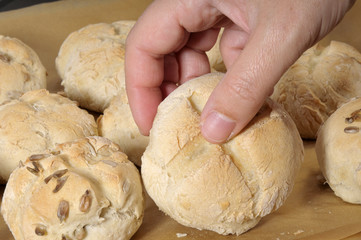 Partybrötchen vom Blech