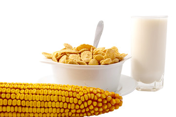 cornflakes with milk