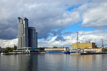 Fototapeta premium Port in Gdynia, Poland.