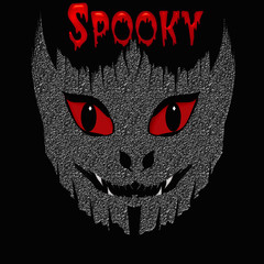 spooky Halloween monster