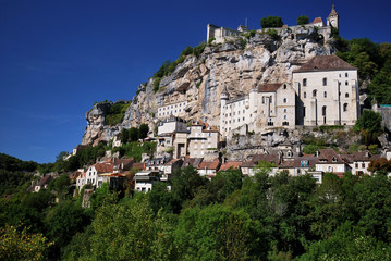 Fototapeta na wymiar Wychodzący na miejscowość Rocamadour