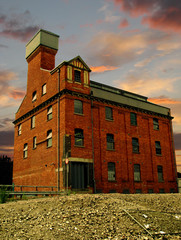 Old factory building at sunset © JarekKilian