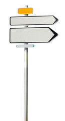 panneau signalisation sans marquage, fond blanc
