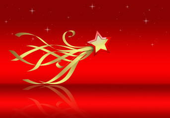 Stella di Natale in rosso