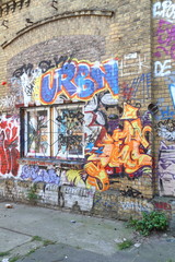 Fototapeta na wymiar Graffiti w Berlinie