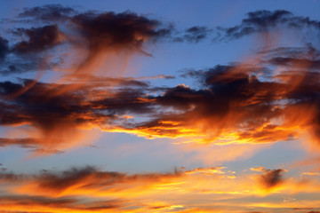 rosy sky