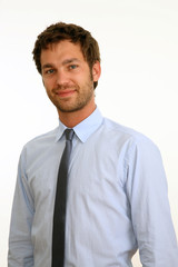 mann in hemd mit kravatte