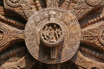 Fototapeta na wymiar Orissa, Konark, Tempio del Sole - India