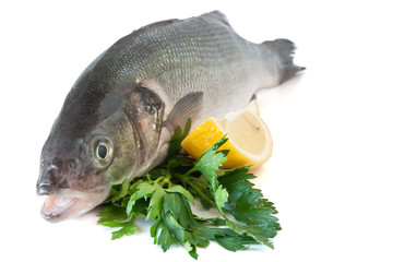spigola - Sea bass with lemon and parsley