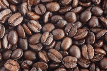 Roasted coffee beans