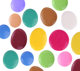 drops of color paint