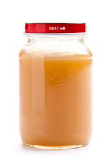 glass jar of baby food