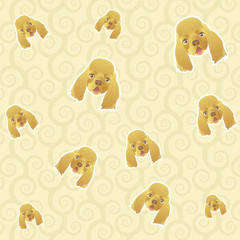 pattern background of dog face