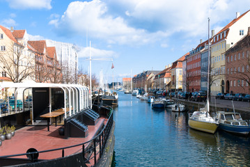 Christianshavns Kanal in  Copenhagen, Denmark.