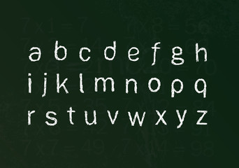 Obraz premium Ardoise alphabet