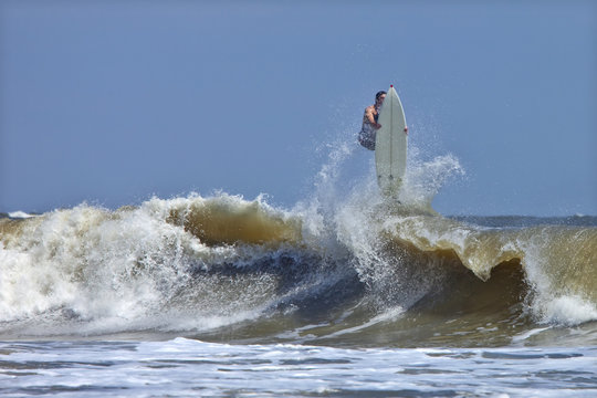 Surfer Wiping Out