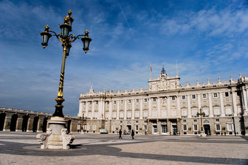 Fototapeta na wymiar Promenade au Palais Royale de Madrid