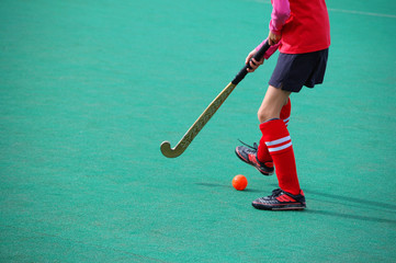 Field hockey game