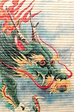 chinese style paint on blind
