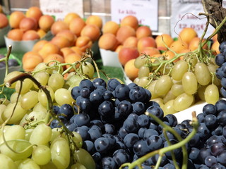 Fruta en un mercado de Paris