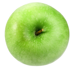 Single a green apple