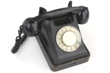 Old black phone