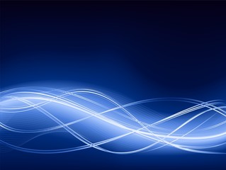 Abstract blue wave background