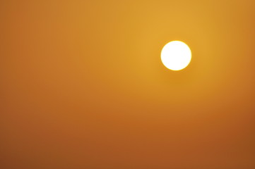 Beautiful orange sunset